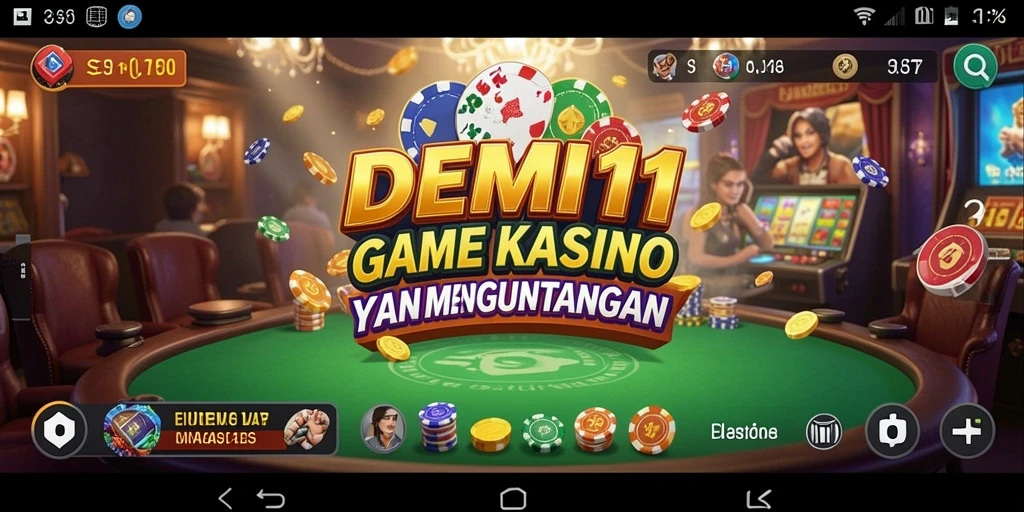 Tampilan menarik dari gameplay <strong>DEMI11</strong> dengan aksi Kasino seru.