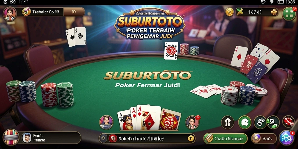 Tampilan gameplay SUBURTOTO menghadirkan keseruan permainan Poker.